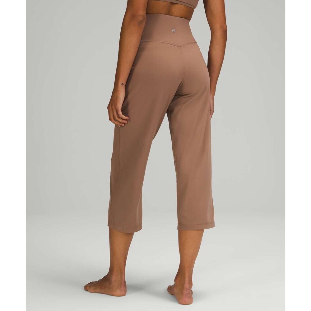 Lululemon Align Wide Leg Super High Rise Crop 23” in Cacao Size 8 - Picture 6 of 9